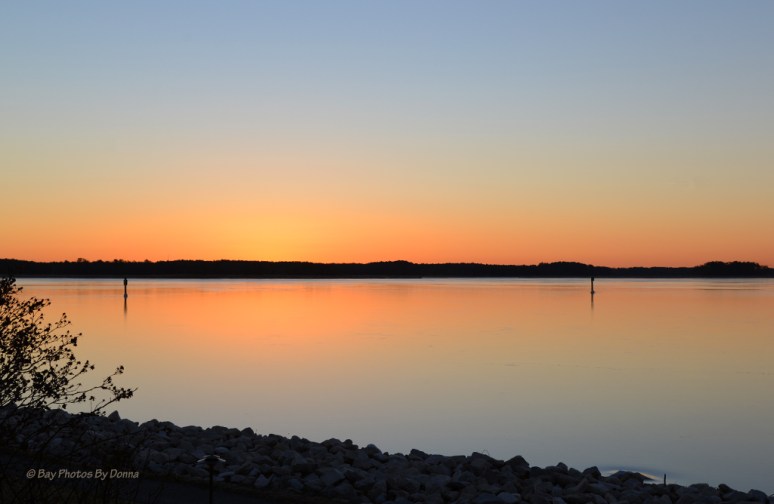 Sunrise from our berm