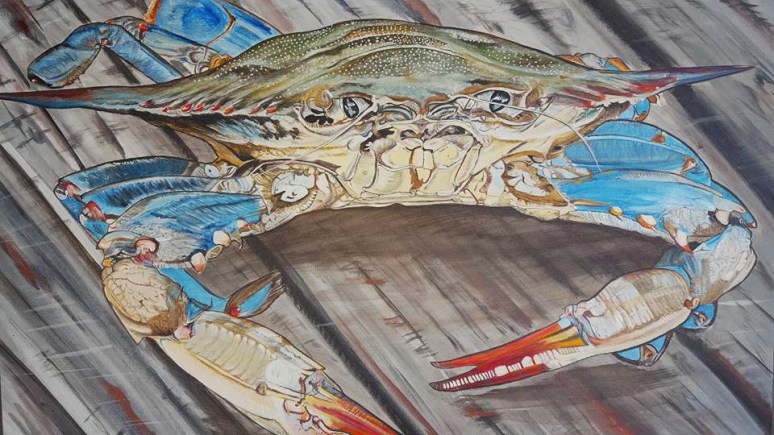 Crab Painting Deborah Rankin Matz